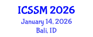 International Conference on Soil Science and Management (ICSSM) January 14, 2026 - Bali, Indonesia
