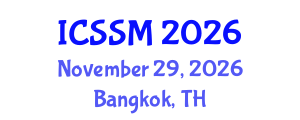 International Conference on Soil Science and Management (ICSSM) November 29, 2026 - Bangkok, Thailand International Conference on Soil Science and Management (ICSSM) November 29, 2026 - Bangkok, Thailand