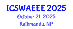 International Conference on Soil, Water, Air, Energy, Ecology and Environment (ICSWAEEE) October 21, 2025 - Kathmandu, Nepal
