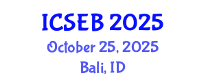 International Conference on Solar Energy and Buildings (ICSEB) October 25, 2025 - Bali, Indonesia