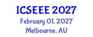 International Conference on Solar Energy and Energy Efficiency (ICSEEE) February 01, 2027 - Melbourne, Australia International Conference on Solar Energy and Energy Efficiency (ICSEEE) February 01, 2027 - Melbourne, Australia