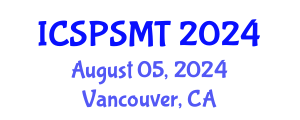 International Conference on Solar Power Systems and Modern Technology (ICSPSMT) August 05, 2024 - Vancouver, Canada
