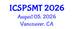 International Conference on Solar Power Systems and Modern Technology (ICSPSMT) August 05, 2026 - Vancouver, Canada