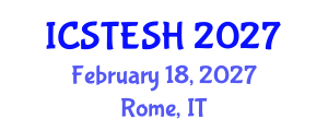 International Conference on Solar Thermal Energy and Solar Heating (ICSTESH) February 18, 2027 - Rome, Italy International Conference on Solar Thermal Energy and Solar Heating (ICSTESH) February 18, 2027 - Rome, Italy