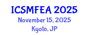 International Conference on Solid Mechanics and Finite Element Analysis (ICSMFEA) November 15, 2025 - Kyoto, Japan