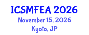 International Conference on Solid Mechanics and Finite Element Analysis (ICSMFEA) November 15, 2026 - Kyoto, Japan