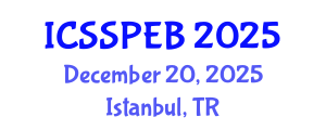 International Conference on Solid-State Physics and Energy Bands (ICSSPEB) December 20, 2025 - Istanbul, Turkey