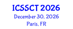 International Conference on Space Science and Communication Technology (ICSSCT) December 30, 2026 - Paris, France