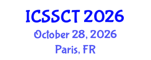 International Conference on Space Science and Communication Technology (ICSSCT) October 28, 2026 - Paris, France