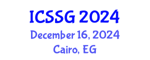 International Conference on Spatial Statistics and Geostatistics (ICSSG) December 16, 2024 - Cairo, Egypt