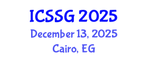 International Conference on Spatial Statistics and Geostatistics (ICSSG) December 13, 2025 - Cairo, Egypt