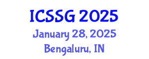 International Conference on Spatial Statistics and Geostatistics (ICSSG) January 28, 2025 - Bengaluru, India