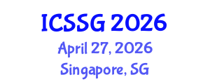 International Conference on Spatial Statistics and Geostatistics (ICSSG) April 27, 2026 - Singapore, Singapore