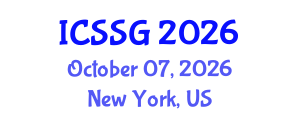 International Conference on Spatial Statistics and Geostatistics (ICSSG) October 07, 2026 - New York, United States