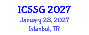 International Conference on Spatial Statistics and Geostatistics (ICSSG) January 28, 2027 - Istanbul, Turkey International Conference on Spatial Statistics and Geostatistics (ICSSG) January 28, 2027 - Istanbul, Turkey