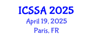 International Conference on Spectroscopy and Spectral Analysis (ICSSA) April 19, 2025 - Paris, France