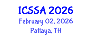 International Conference on Spectroscopy and Spectral Analysis (ICSSA) February 02, 2026 - Pattaya, Thailand