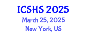 International Conference on Speech and Hearing Sciences (ICSHS) March 25, 2025 - New York, United States
