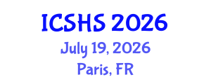 International Conference on Speech and Hearing Sciences (ICSHS) July 19, 2026 - Paris, France