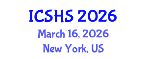 International Conference on Speech and Hearing Sciences (ICSHS) March 16, 2026 - New York, United States International Conference on Speech and Hearing Sciences (ICSHS) March 16, 2026 - New York, United States