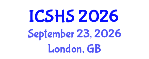 International Conference on Speech and Hearing Sciences (ICSHS) September 23, 2026 - London, United Kingdom