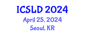 International Conference on Speech and Language Development (ICSLD) April 25, 2024 - Seoul, Republic of Korea
