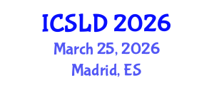 International Conference on Speech and Language Development (ICSLD) March 25, 2026 - Madrid, Spain