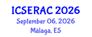 International Conference on Speech Emotion Recognition in Affective Computing (ICSERAC) September 06, 2026 - Málaga, Spain International Conference on Speech Emotion Recognition in Affective Computing (ICSERAC) September 06, 2026 - Málaga, Spain