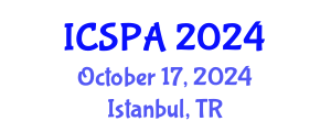 International Conference on Speech Pathology and Audiology (ICSPA) October 17, 2024 - Istanbul, Turkey