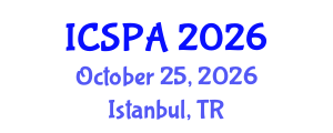 International Conference on Speech Pathology and Audiology (ICSPA) October 25, 2026 - Istanbul, Turkey