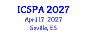 International Conference on Speech Pathology and Audiology (ICSPA) April 17, 2027 - Seville, Spain International Conference on Speech Pathology and Audiology (ICSPA) April 17, 2027 - Seville, Spain