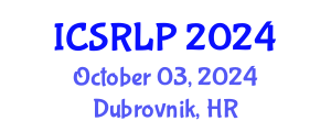 International Conference on Speech Recognition and Language Processing (ICSRLP) October 03, 2024 - Dubrovnik, Croatia