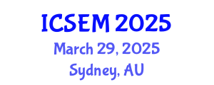International Conference on Sport and Exercise Medicine (ICSEM) March 29, 2025 - Sydney, Australia