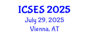 International Conference on Sport and Exercise Science (ICSES) July 29, 2025 - Vienna, Austria