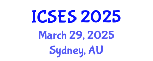 International Conference on Sport and Exercise Science (ICSES) March 29, 2025 - Sydney, Australia