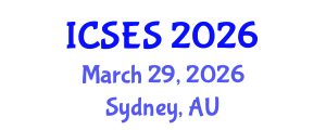 International Conference on Sport and Exercise Science (ICSES) March 29, 2026 - Sydney, Australia