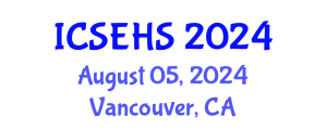 International Conference on Sport, Exercise and Health Sciences (ICSEHS) August 05, 2024 - Vancouver, Canada