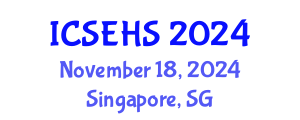 International Conference on Sport, Exercise and Health Sciences (ICSEHS) November 18, 2024 - Singapore, Singapore