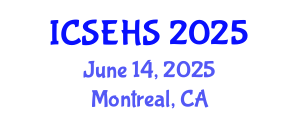 International Conference on Sport, Exercise and Health Sciences (ICSEHS) June 14, 2025 - Montreal, Canada