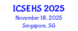 International Conference on Sport, Exercise and Health Sciences (ICSEHS) November 18, 2025 - Singapore, Singapore