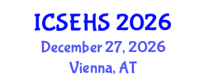 International Conference on Sport, Exercise and Health Sciences (ICSEHS) December 27, 2026 - Vienna, Austria