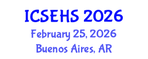 International Conference on Sport, Exercise and Health Sciences (ICSEHS) February 25, 2026 - Buenos Aires, Argentina
