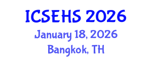 International Conference on Sport, Exercise and Health Sciences (ICSEHS) January 18, 2026 - Bangkok, Thailand