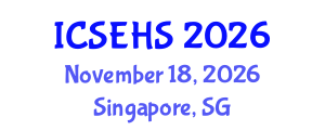 International Conference on Sport, Exercise and Health Sciences (ICSEHS) November 18, 2026 - Singapore, Singapore