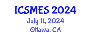 International Conference on Sport Medicine and Exercise Science (ICSMES) July 11, 2024 - Ottawa, Canada