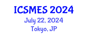 International Conference on Sport Medicine and Exercise Science (ICSMES) July 22, 2024 - Tokyo, Japan