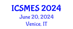 International Conference on Sport Medicine and Exercise Science (ICSMES) June 20, 2024 - Venice, Italy