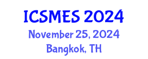 International Conference on Sport Medicine and Exercise Science (ICSMES) November 25, 2024 - Bangkok, Thailand
