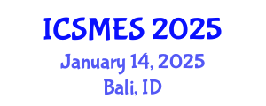 International Conference on Sport Medicine and Exercise Science (ICSMES) January 14, 2025 - Bali, Indonesia