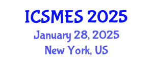 International Conference on Sport Medicine and Exercise Science (ICSMES) January 28, 2025 - New York, United States
